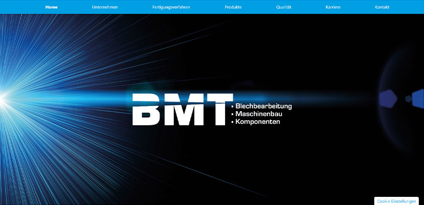 Referenzen Hofer Werbung Screenshot Webseite BMT